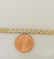 10k YELLOW GOLD XO 1/10ct ROUND DIAMOND MESH LINK - 6