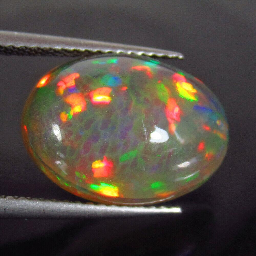 5.24 Ct Genuine Ethiopian Multi-Color Top Fire Opal (1 of 2)