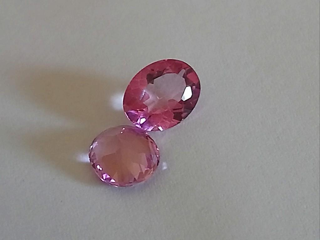 5.54 ct superb pink topaz pair (1 of 8)