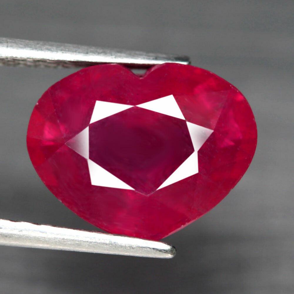 5.63 top blood red ruby heart (1 of 3)