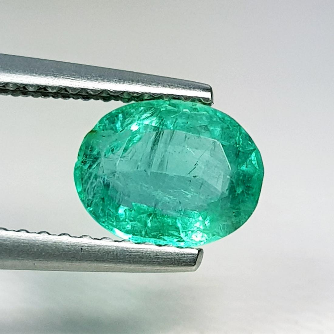 1.25 ct Natural Emerald Oval Cut (1 of 6)