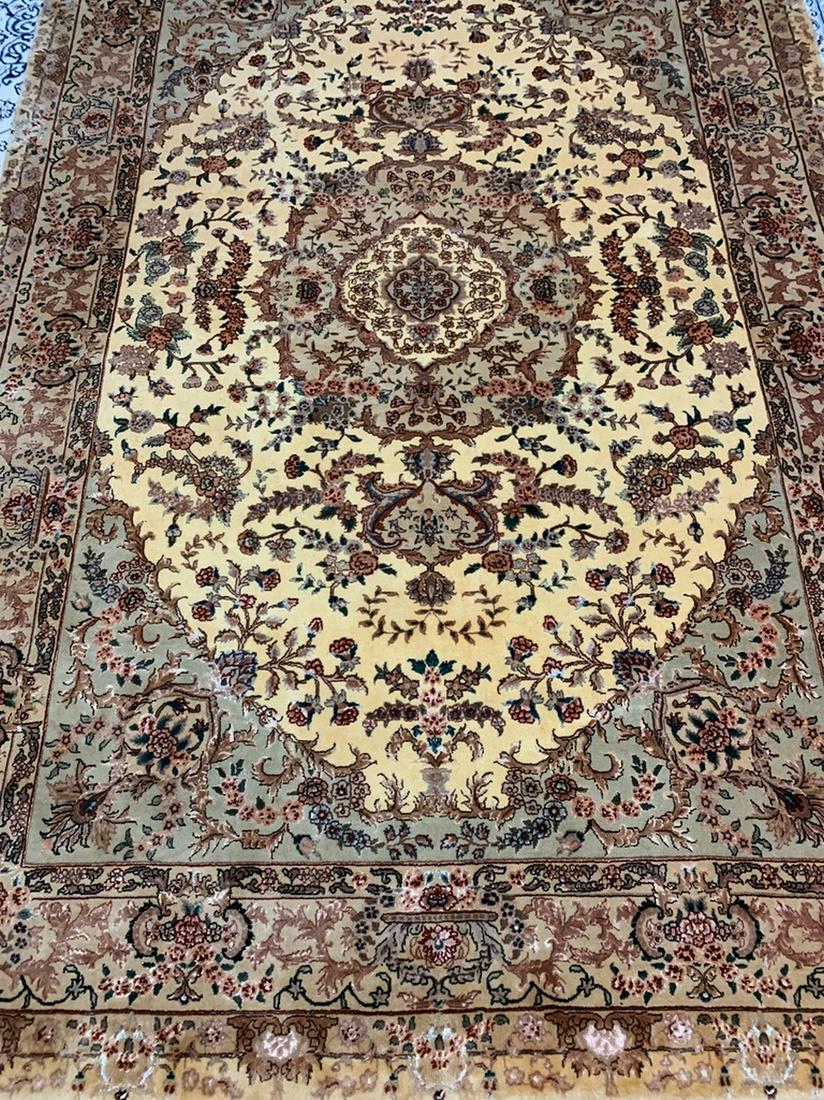 Semi Antique Hand Woven Persian Rug Tabriz 9x6.5 (1 of 14)