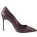 Manolo Blahnik Shoe Coppery Bronze Faux Python Pump 39