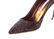 Manolo Blahnik Shoe Coppery Bronze Faux Python Pump 39 - 4