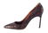 Manolo Blahnik Shoe Coppery Bronze Faux Python Pump 39 - 6