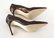 Manolo Blahnik Shoe Coppery Bronze Faux Python Pump 39 - 8