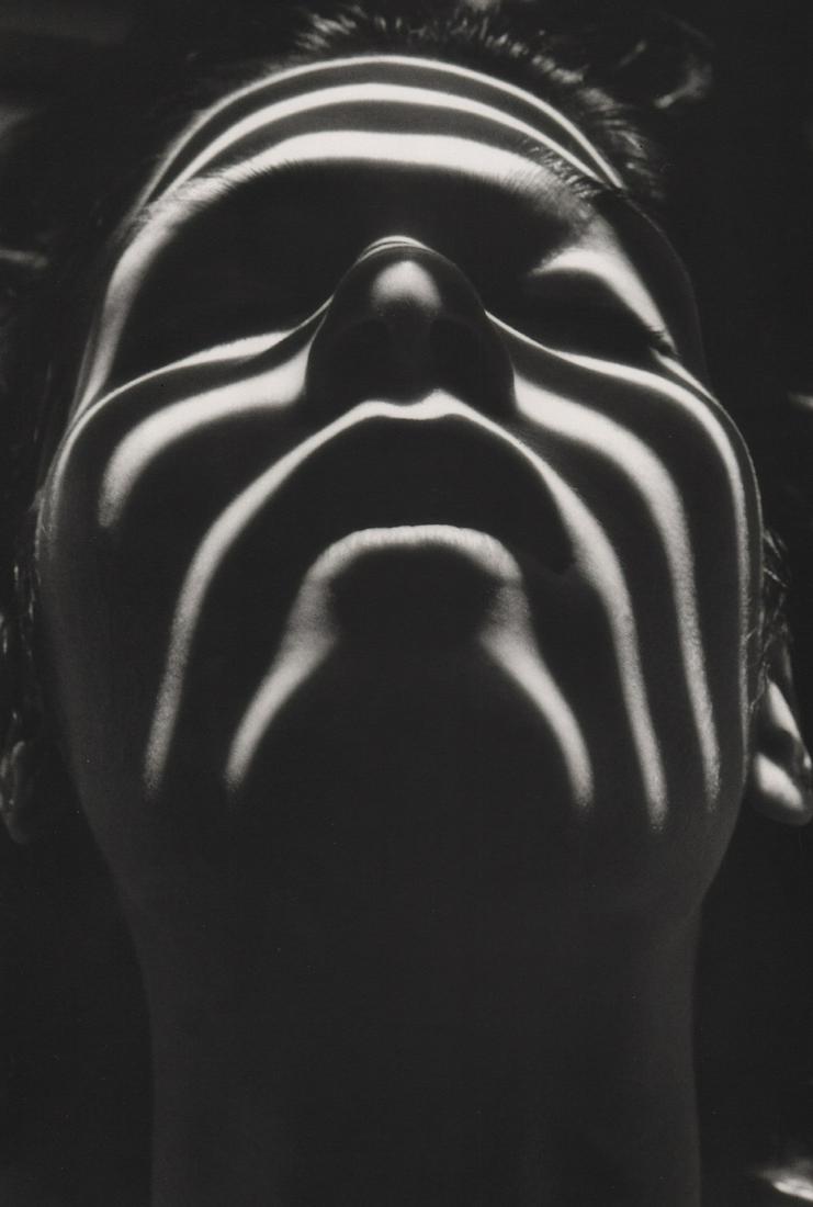 LUCIEN CLERGUE- Mask with Stripes, NY, 1998: Artist: LUCIEN CLERGUE Print Title: Mask with Stripes, NY, 1998 Printing Date: 1990’s Medium: Photo-lithograph< Printed in:Germany Image Size approx.: 12 x 7.5” Reserve: $25.00 Shipping: Domestic: