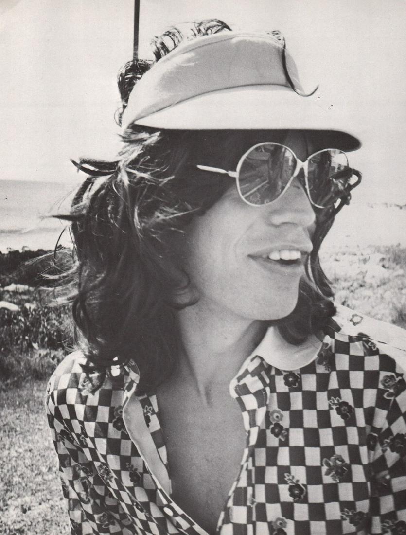 ANDY WARHOL - Mick Jagger at Montauk: Artist: ANDY WARHOL Print Title: Mick Jagger at Montauk Printing Date: 1970’s Medium: Photoengraving Printed in: the US Image Size approx.: 11 x 9” Reserve: $25.00 Shipping: Domestic: Flat-rate of