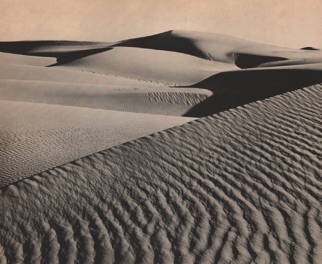 BRETT WESTON - Dunes: Artist: BRETT WESTON Print Title: Dunes Printing Date: 1930Â’s Medium: Photoengraving Printed in: the US Image Size: 6.5Â” x 8Â” Reserve: $20.00 Shipping: Domestic: Flat-rate of $15.00 to any
