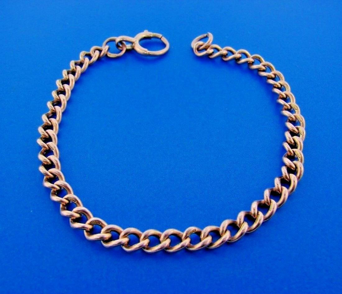 COOL Victorian 9k Rose Gold Watch Chain Necklace Circa (1 of 3)