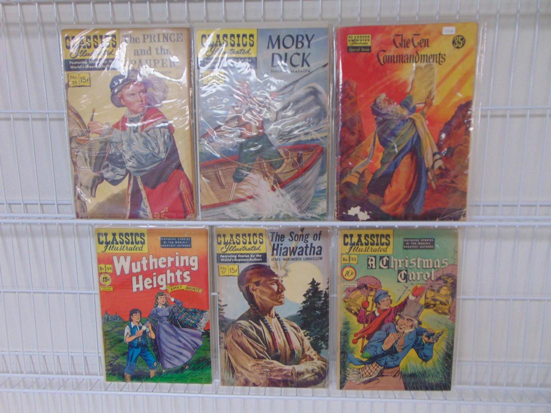 Lot of 6 Vintage Classics Illustrated (1 of 3)