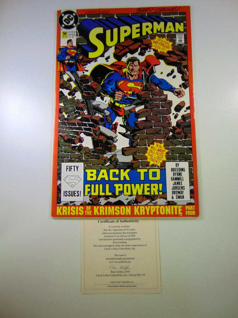 Superman #50 Signed Ordway (1 of 2)
