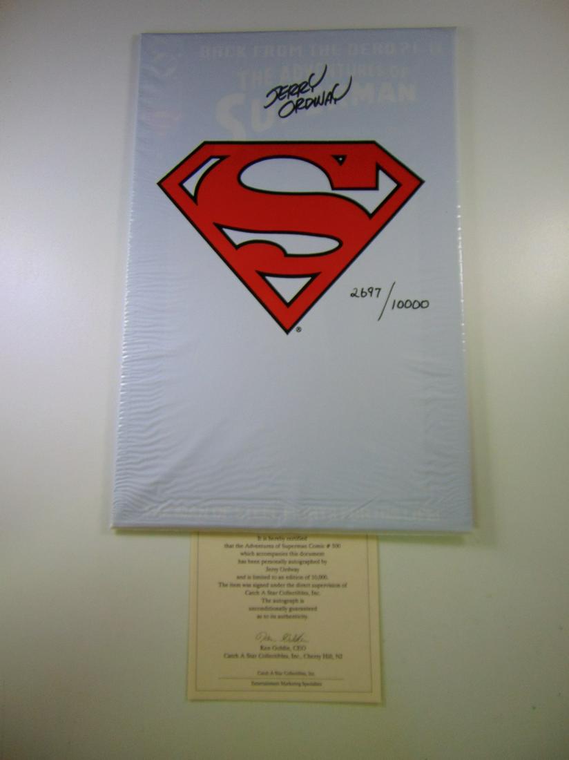 Adventures of Superman #500 Signed Ordway (1 of 2)