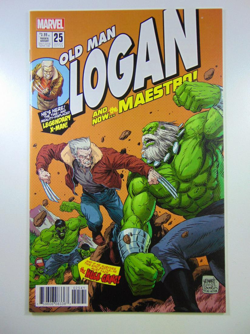 Old Man Logan #25 Hulk #181 Cover Swipe Variant!: No Reserve! Old Man Logan #25 Hulk #181 Cover Swipe Variant! Shipping: Domestic: Flat-rate of $5.99 to anywhere within the contiguous U.S. International: Foreign shipping rates are determined by desti