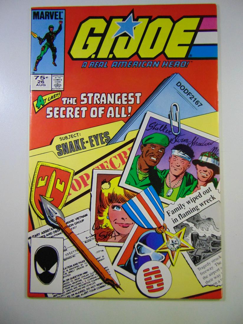 G.I.Joe #26 Snake Eyes Secret Files 2nd Print! (1 of 2)
