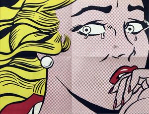 Crying girl, mailer by ROY LICHTENSTEIN (1 of 1)