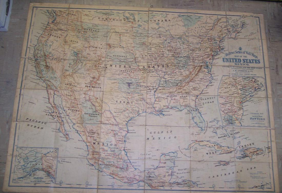 Andrews' Series of Wall Maps. Map of the United States (1 of 18)