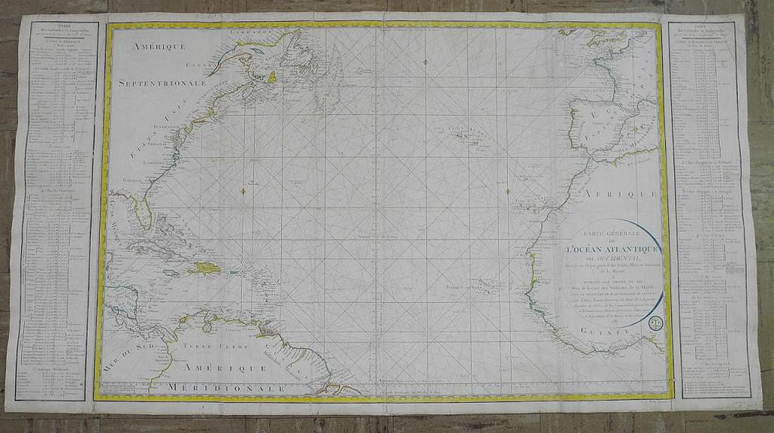 Carte Generale De L'ocean Atlantique Ou Occidental, (1 of 8)