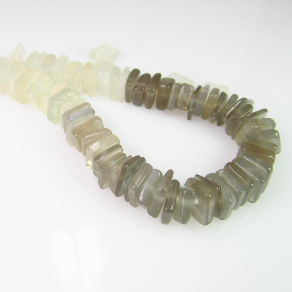 23.01 Ct Genuine 70 Drilled Moonstone Square Beads (1 of 2)