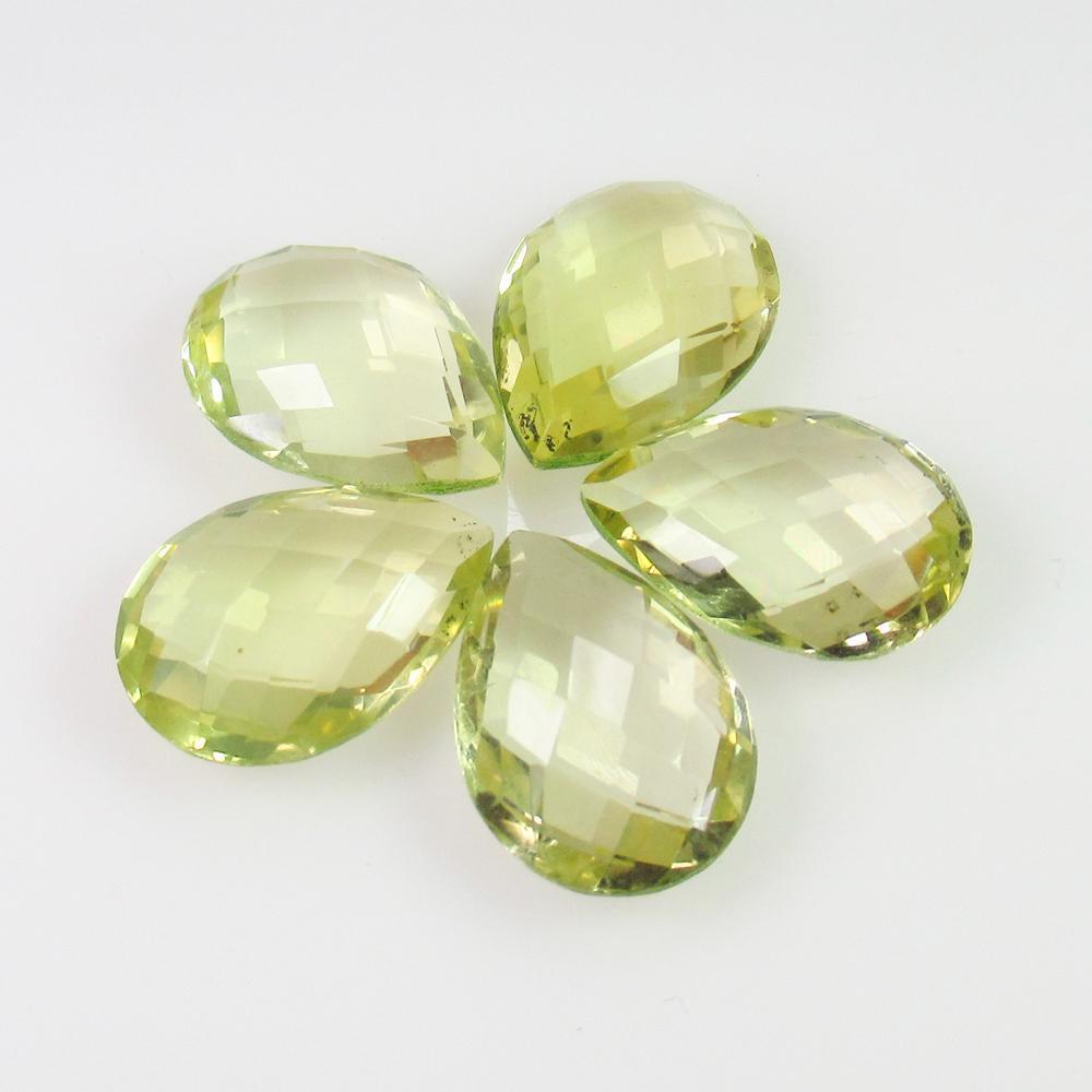 20.64 Ct Genuine 6 Lemon Quartz Pear Checkerboard Cut: No Reserve! Title: 20.64 Ct Genuine 6 Lemon Quartz Pear Checkerboard Cut Stone Clarity: VVS Gemstones: Natuarl Lemon Quartz Carat Weights: 20.64 Size/Dimensions: 14.10 x 10.20 - 14.20 x 10.10 mm / 6 P