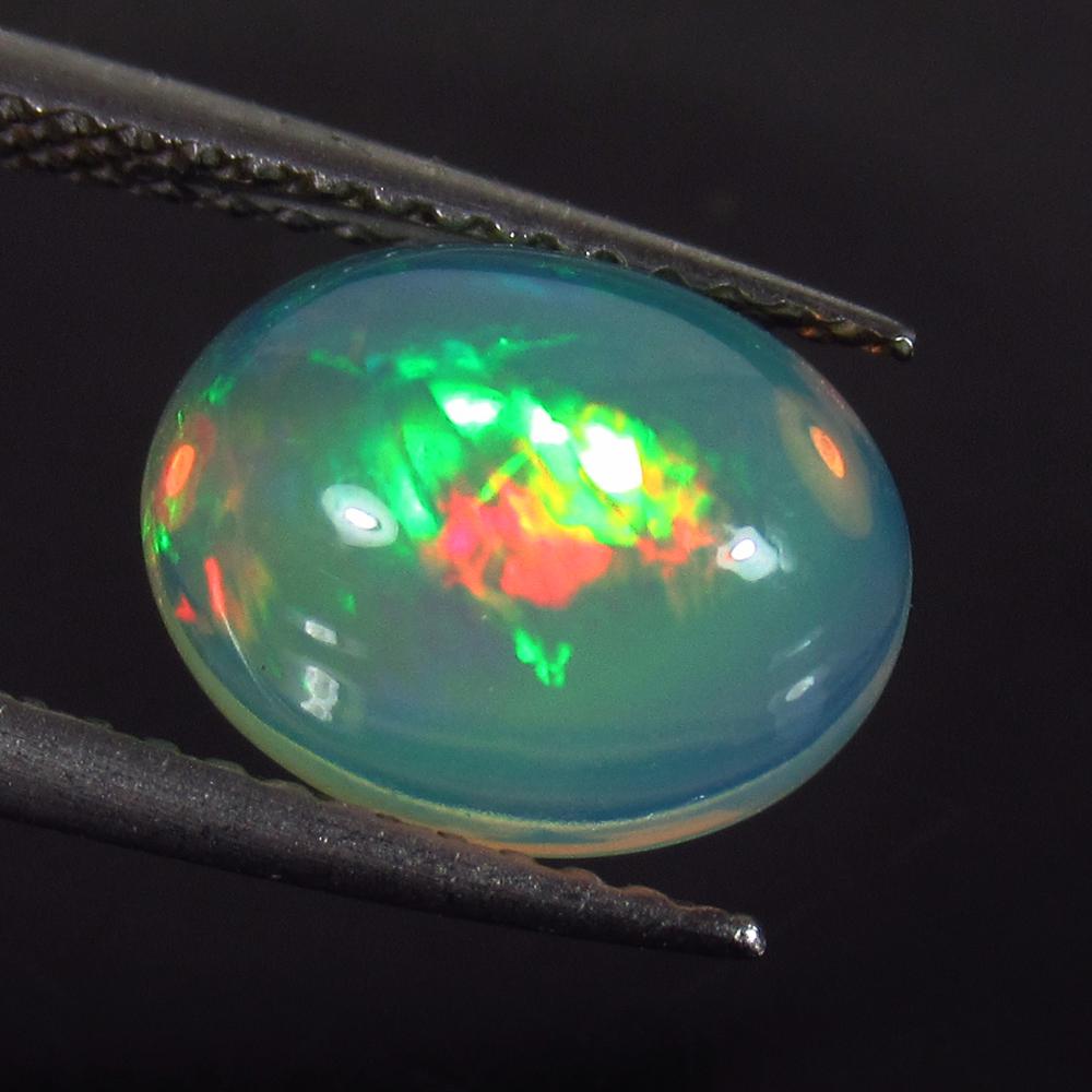 2.18 Ct Genuine Ethiopian Multi-Color Opal Oval Cab (1 of 2)