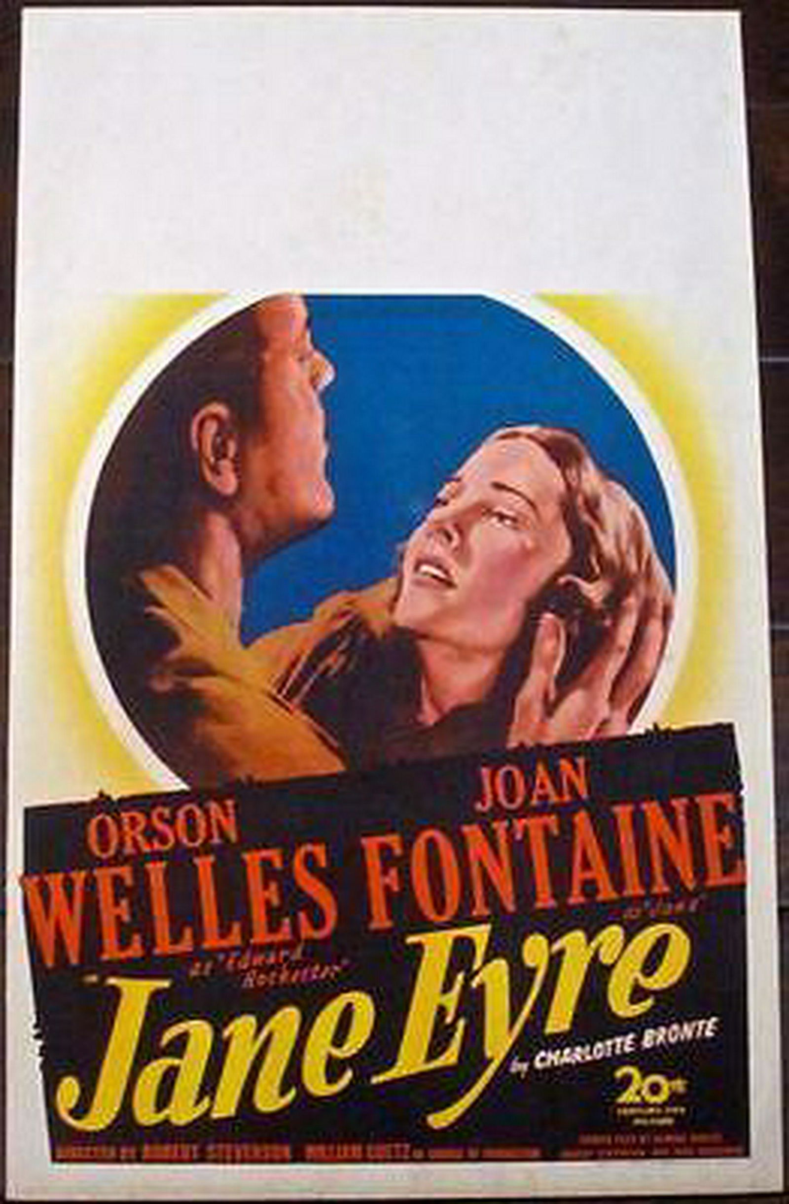 JANE EYRE 1944 NEVER FOLDED WC. ORSON WELLES & JOAN (1 of 1)