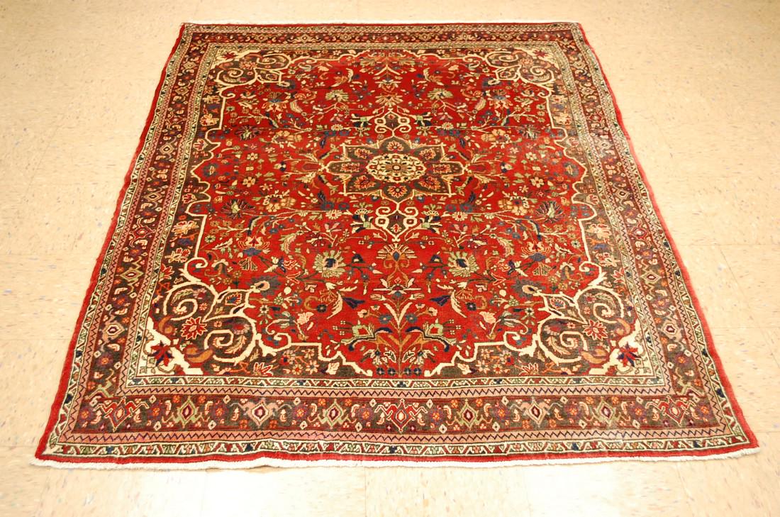 c1970sClassic Village Weave Persan Bijar Rug 4.9x6.6 (1 of 9)