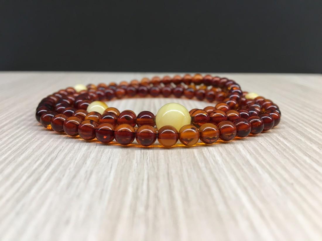 Cufflinks with Baltic amber cabochons in cognac (1 of 6)