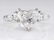 GIA 2.71ct Estate Vintage Heart Diamond 3 Stone
