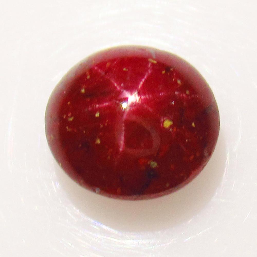 3.03 Ct Genuine Six Line Red Star Ruby 8X7.5 mm Oval (1 of 2)