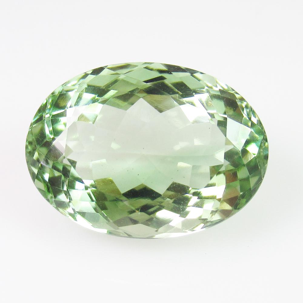 12.04 Ct Genuine Green Amethyst 18X13 mm Oval Cut (1 of 2)