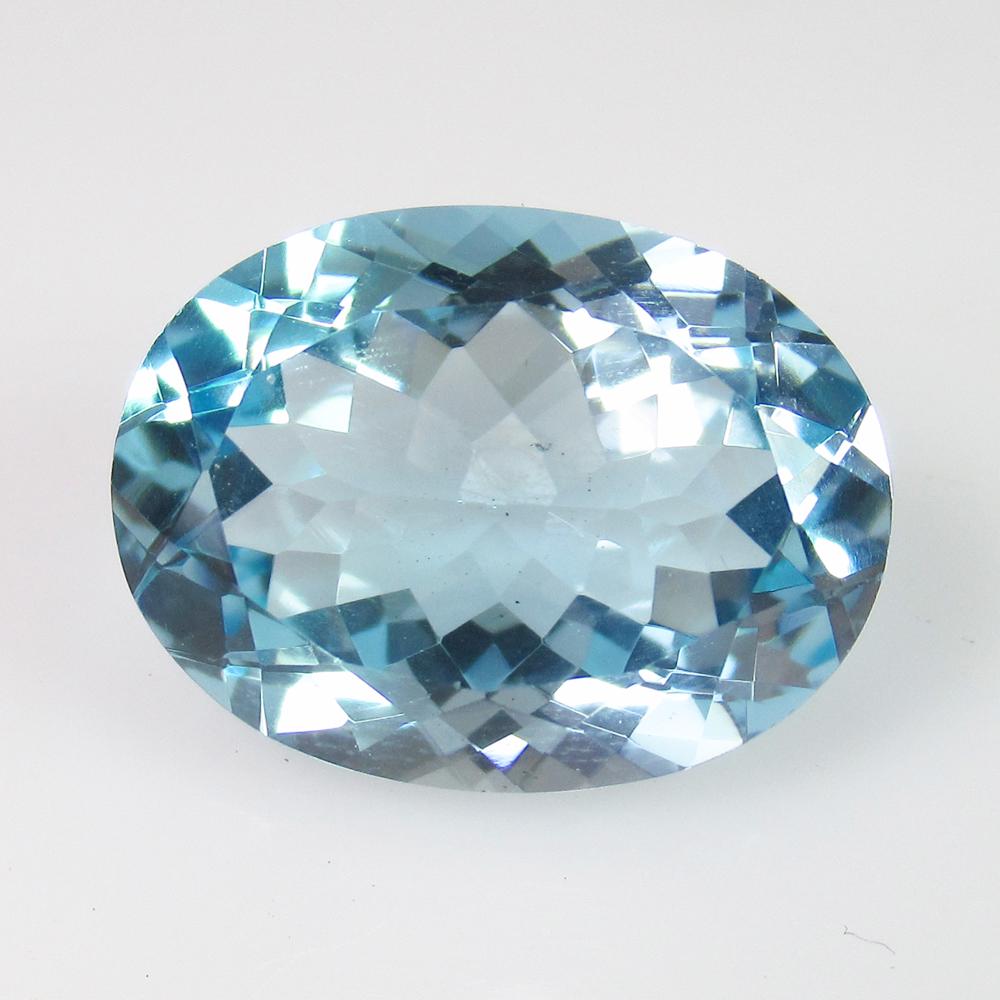10.04 Ct Genuine Sky Blue Topaz Oval Cut (1 of 2)