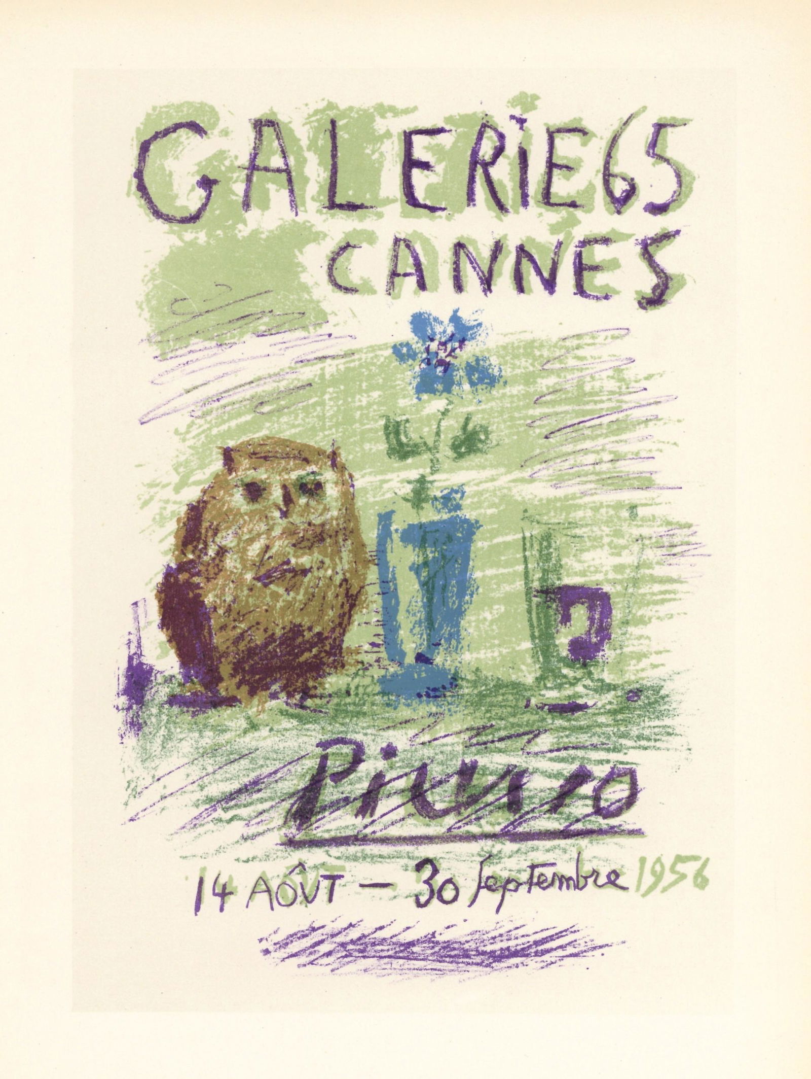 Pablo Picasso lithograph poster "Exposition Picasso (1 of 1)