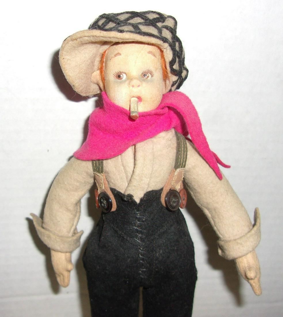 1930s Lenci Mascotte Jackie Coogan Doll 9" Tall - (1 of 10)