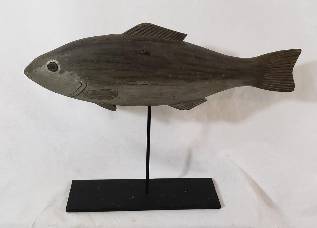 Carved And Painted Fish Ca 1910-1930 (1 of 5)