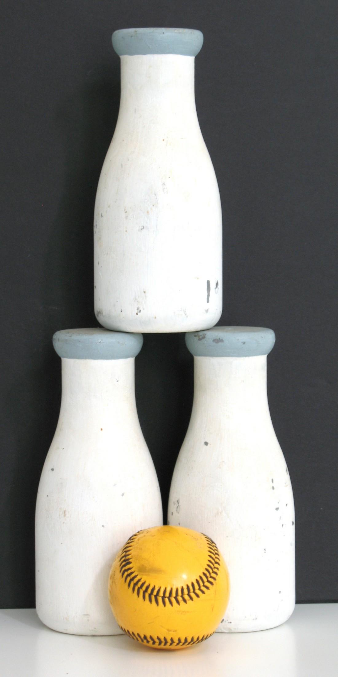 Carnival Milk Bottle Knockdowns. (1 of 2)