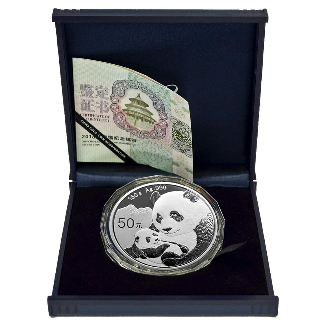 50 Yuan China Panda Proof 999 Silver - 150 Gram with (1 of 2)