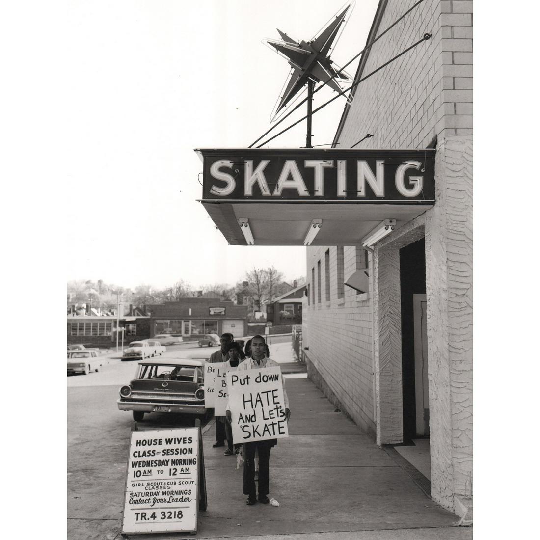RICHARD AVEDON - Civil Rights Demonstration, Atlanta: Artist: RICHARD AVEDON Print Title: Civil Rights Demonstration, Atlanta Medium: Sheet-Fed Gravure Printing Date: 1990's Printed in the USA Image Size: 12 x 9.5 inches Richard Avedon(1923-2004) was an 