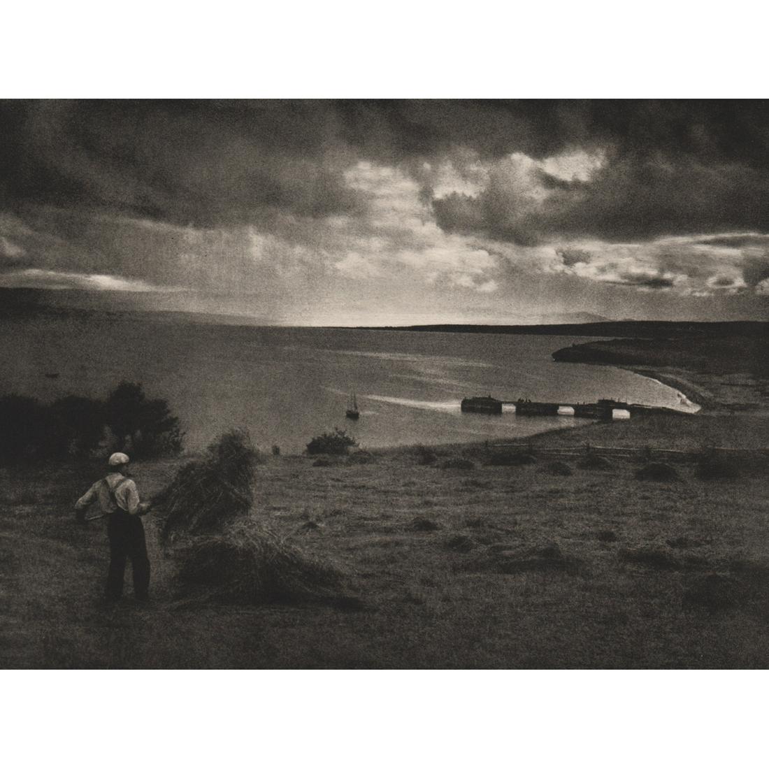 ADOLF FASSBENDER - Before the Storm: Artist: ADOLF FASSBENDER Print Title: Before the Storm Medium: Sheet-fed Gravure Limited Edition Folio 363/1000 Printing Date: 1937 Printed in the USA Image Size approx: 7.5 X 10.25 inches He supervis