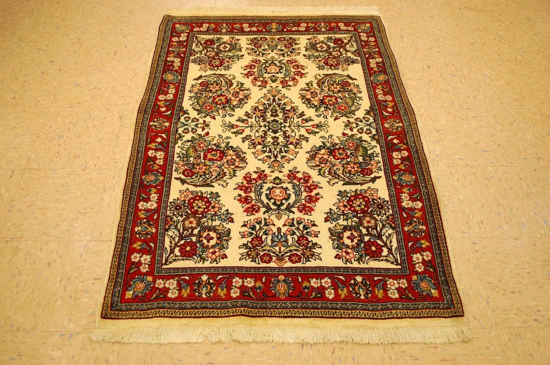 1980s Vintage HIGHLY DETAILED KORK WOOL Persian SARUK (1 of 11)