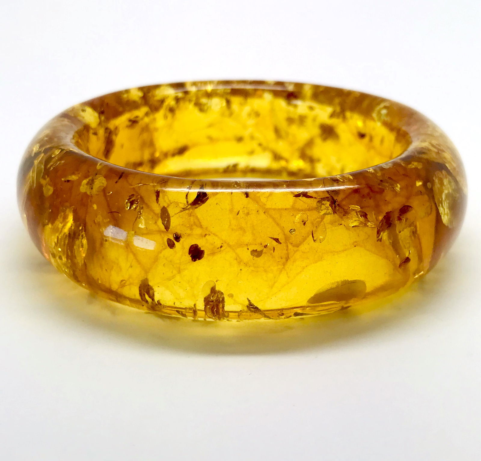 Amber bangle bracelet 54.9gr in honey colour (1 of 10)