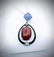 925 SS Necklace & Pendant w Oval Jasper, Violet Jade,