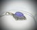 Sterling Silver Necklace w Raw Rubies & Violet Jade - 3
