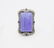 Sterling Silver Sz 7 Violet Jade Cocktail Ring w