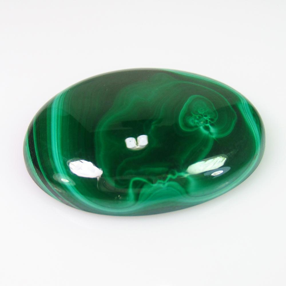 44.44 Ct Genuine Green Malachite 28X20 mm Oval Cab: No Reserve! Title: 44.44 Ct Genuine Green Malachite 28X20 mm Oval Cab Stone Clarity: Opaque Gemstones: Natural Malachite Carat Weights: 44.44 Size/Dimensions: 28.00 x 20.00 x 6.60 mm Additional Inform