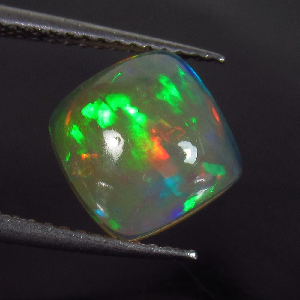 1.93 Ct Genuine Multi-Color Fire Opal 9X9 mm Square (1 of 2)