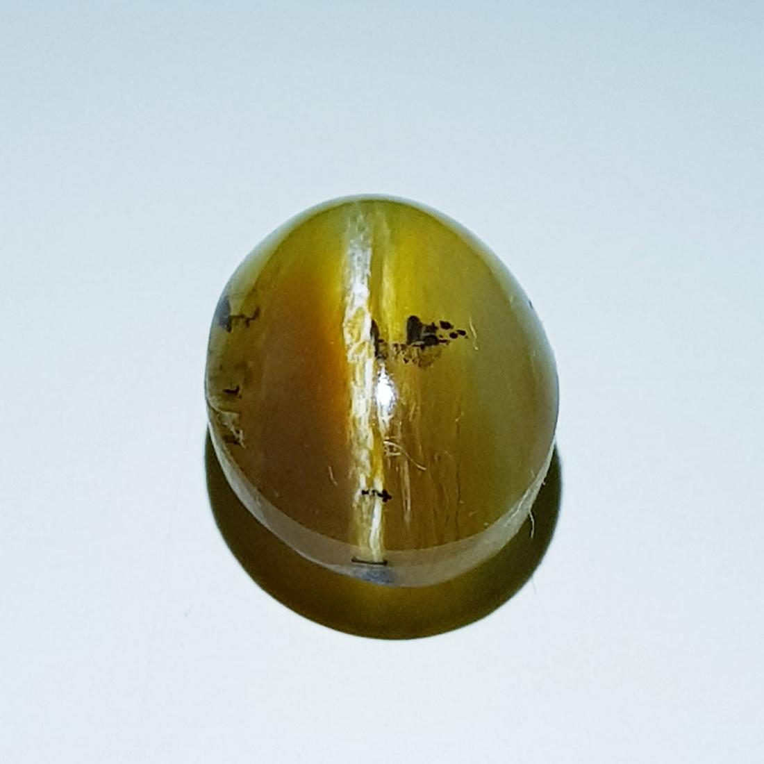 5.14 ct Natural Opal Cat's Eye: No Reserve! Title: 5.14 ct Natural Opal Cat's Eye Color/Clarity: Semi Transparent Loosegemstone Carat Weights: 5.14 Size: 13.40 x 9.50 x 7.60 Oval - Africa Shipping: Worldwide: Flat-rate of $10.00 to 