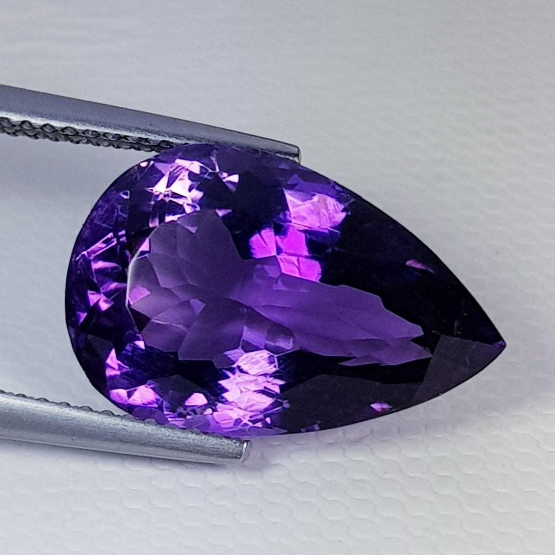 Natural Amethyst Pear Cut 10.10 ct (1 of 6)