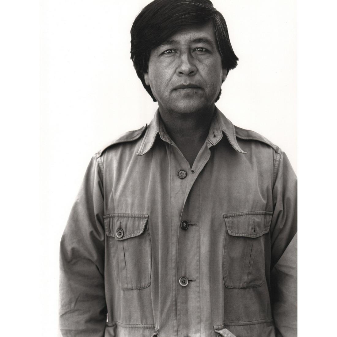 RICHARD AVEDON - Cesar Chavez: Artist: RICHARD AVEDON Print Title: Cesar Chavez Cesar Chavez (1927-1993) was an American labor leader and Latino American civil rights activist. Along with Dolores Huerta, he co-founded the National