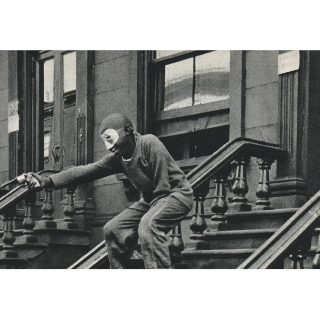 HELEN LEVITT - Solitary Duelist: Artist: HELEN LEVITT Print Title: Solitary Duelist Medium: Sheet-fed Gravure Printing Date: 1960's Printed in Switzerland Image Size approx: 4 x 6 inches Helen Levitt (1913-2009) was an American photo